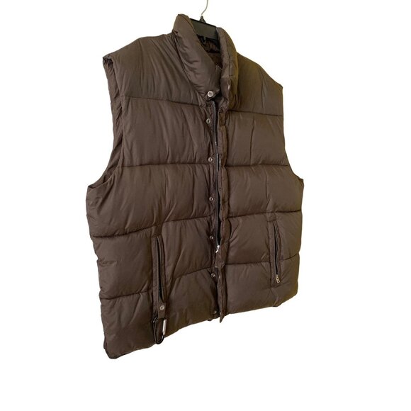 Vintage Old Navy Thick Gray Puffer Vest sz xxl - Picture 2 of 6